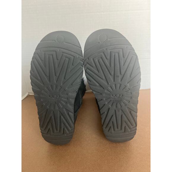 UGG Bailey 2954 Black Suede Bow II Shearling Mid Calf Water-Repellent Boots Sz 6 - Picture 11 of 11